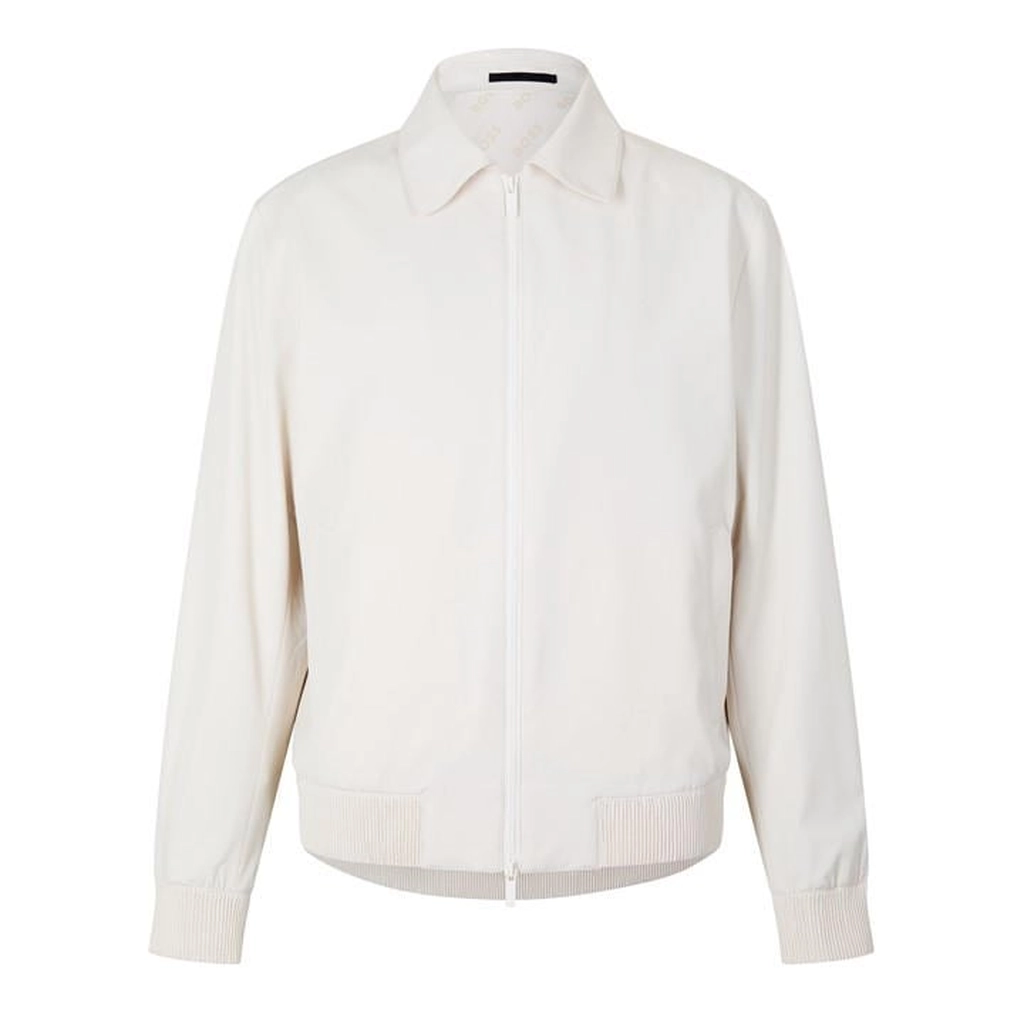Hugo Boss P-Hanry-Wing-Wg-243f 10261380 Harrington Jacket Mens - White